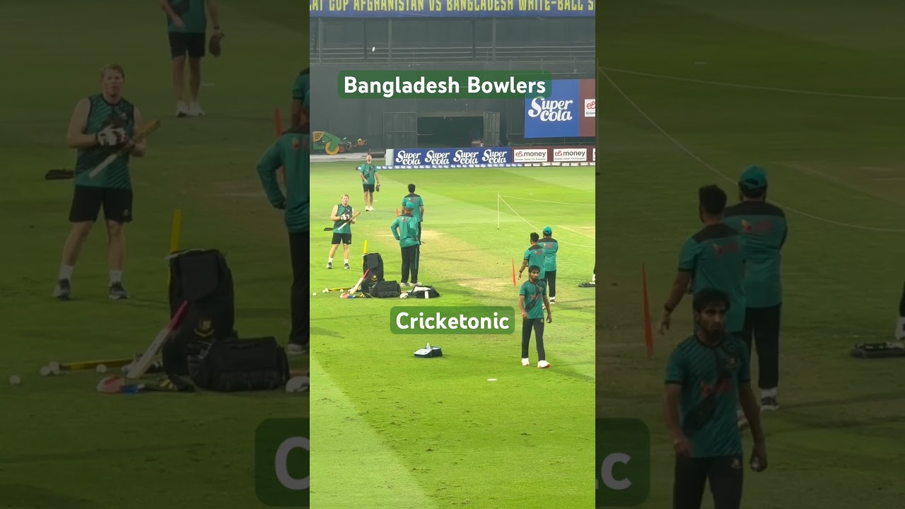 Bangladesh Bowlers Practicing before Series Opener against Afghanistan 