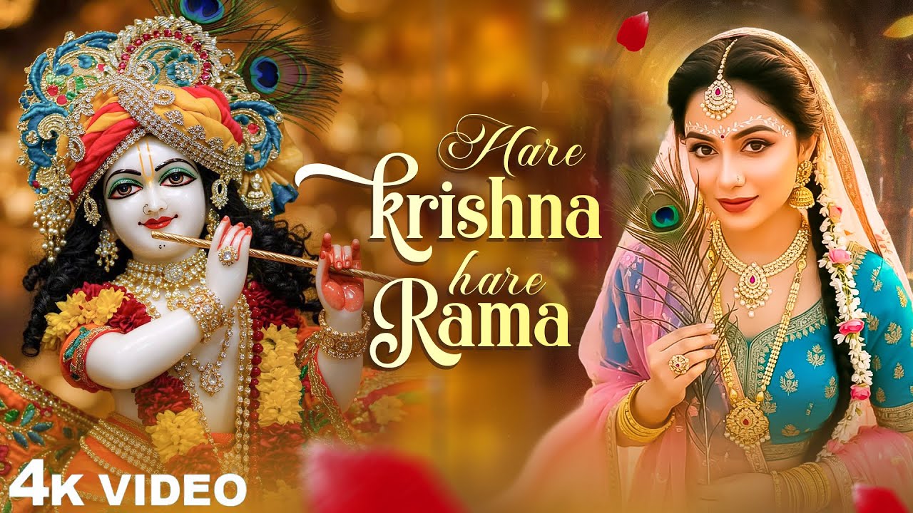 Hare Krishna Hare Rama Mantra | Powerful Krishna Mantra | Peaceful Meditation Music | Krishna Bhakti