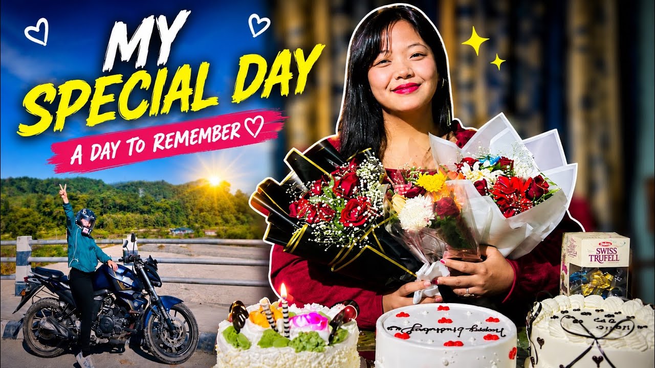 FIRST MY MOTO VLOG🏍️🤗/BIRTHDAY CELEBRATION AT HOME♥️/