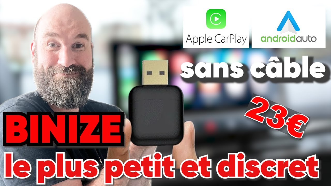 Binize - carplay et android auto tout petit.. adieu les câbles pour 23€