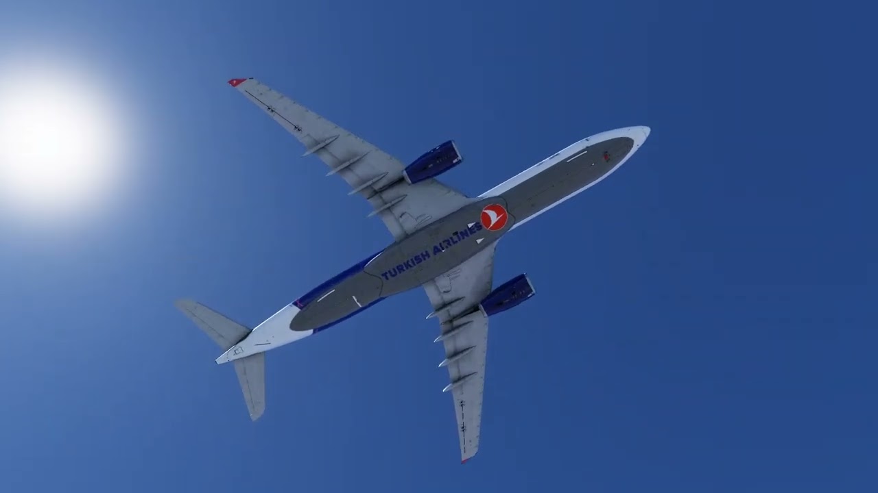 TURKISH AIRLINES AIRBUS A330-300 TAKEOFF KONYA AIRPORT