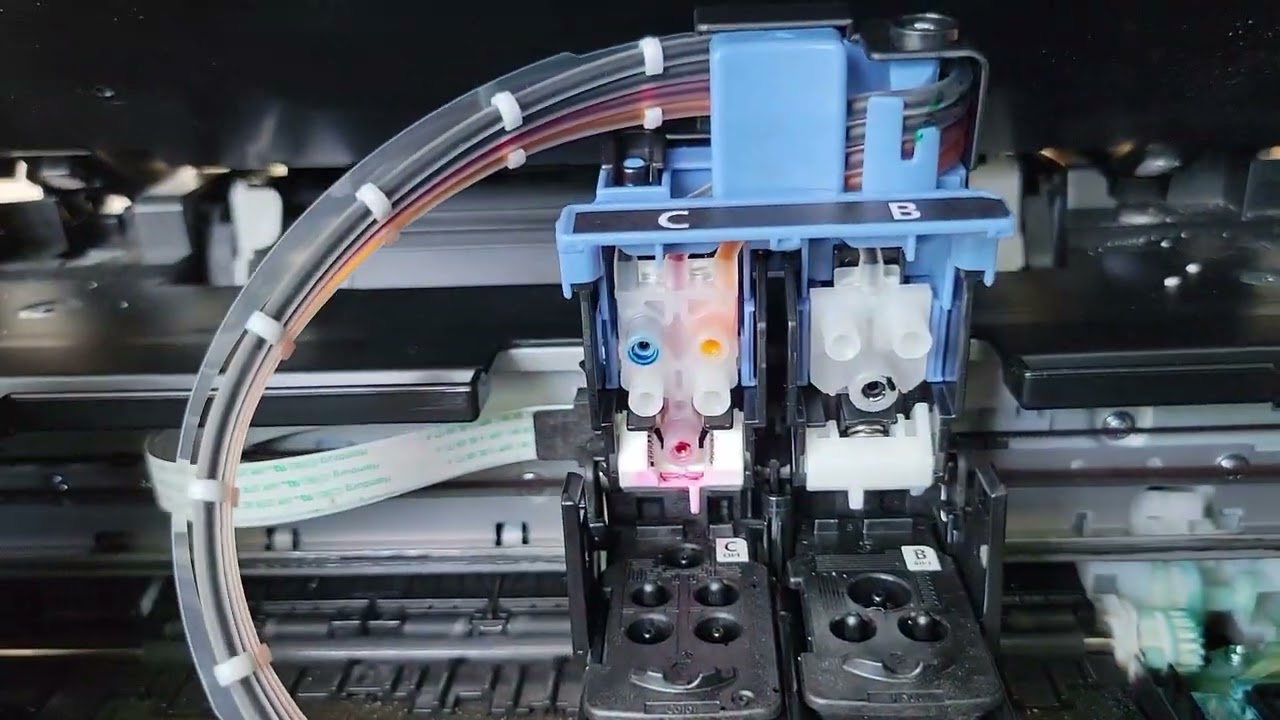 Multifuncional Canon G2110 │ No imprime │ Mangueras de tinta con aire │ La Purga