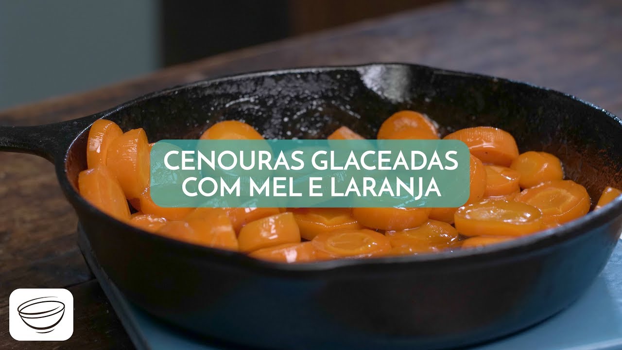 Cenouras glaceadas com mel e laranja | Receitas em 1 min | Na Cozinha da Hel&ocirc;