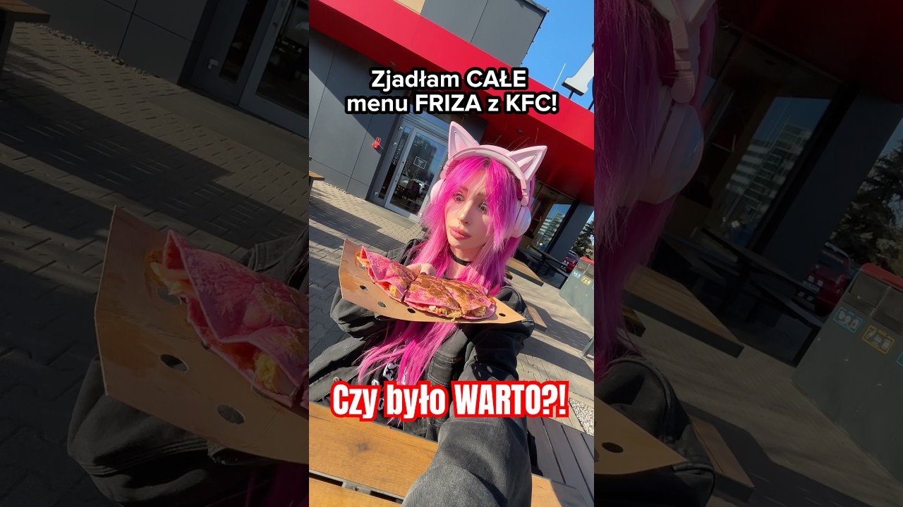 Zjadłam CAŁE menu Friza z KFC! 😳 Czy bylo warto? 😱🍔 #kfc #testujemy #friz #testjedzenia #ekipa
