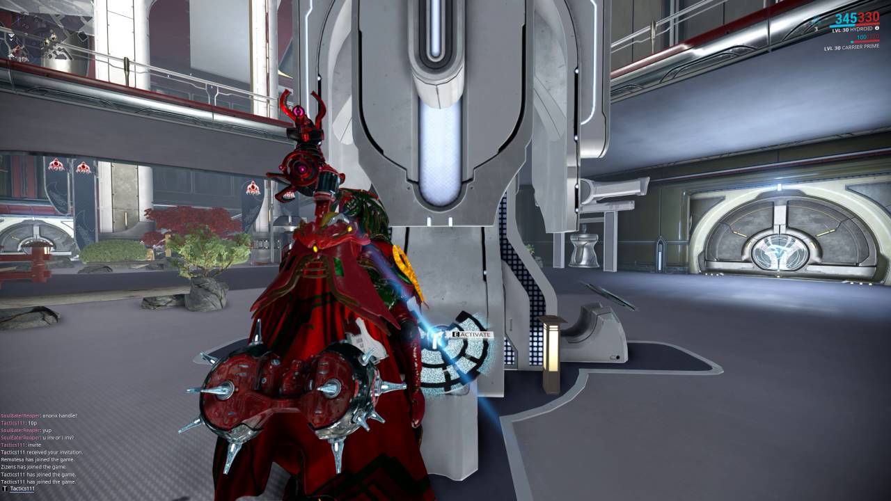 Warframe trading in onorix handle