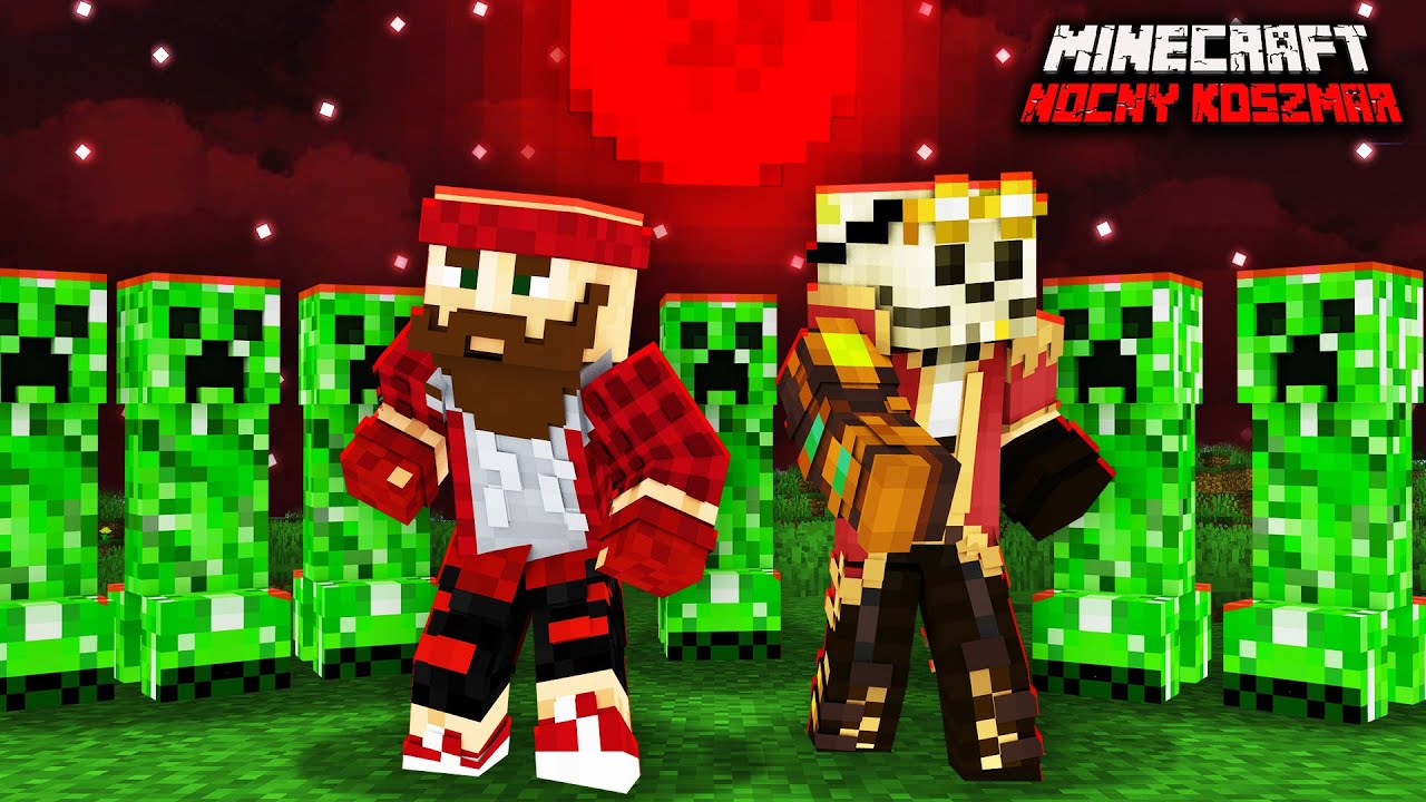 ROBI SIĘ CORAZ TRUDNIEJ... Pojawiła się HORDA! - Minecraft NOCNY KOSZMAR