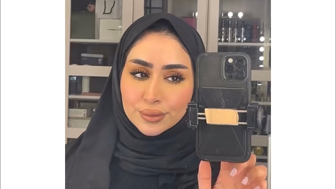 تأسيس البشرة بالفونديشن مع ميك اب تتوريال ناعم ورسمة آيلاينر | سناب حصة المنصوري