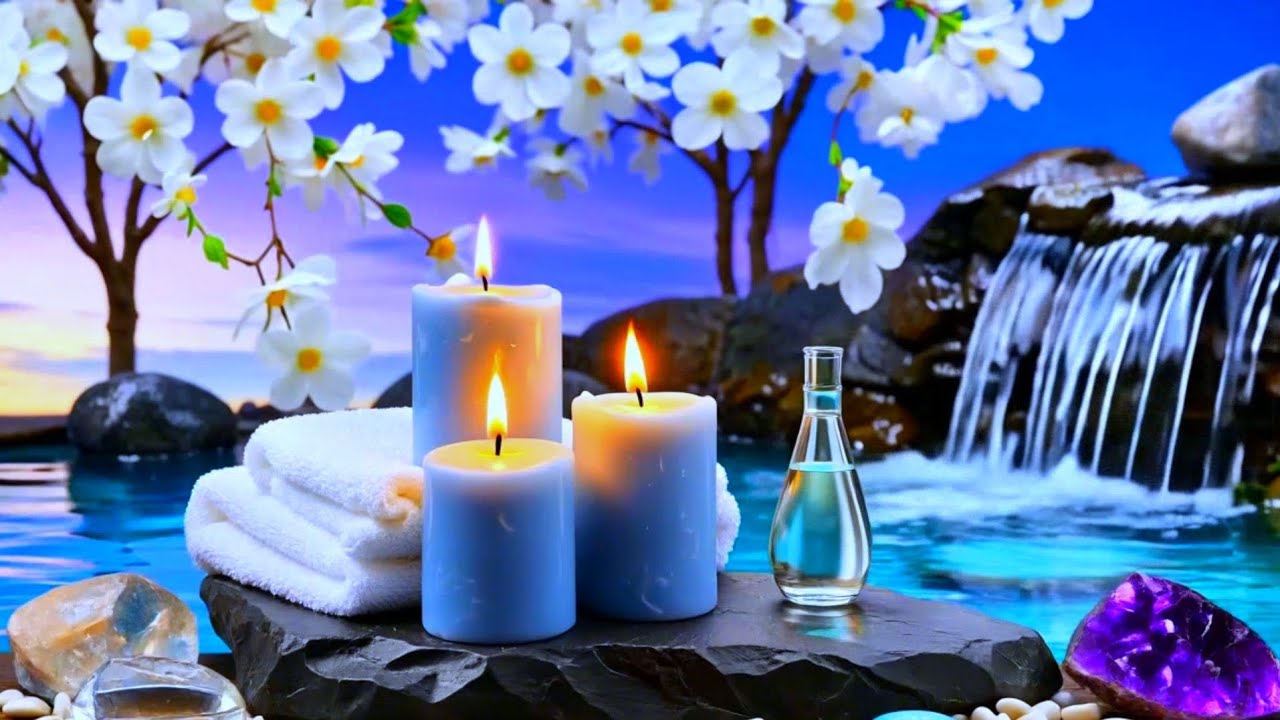 Relaxing Sleep Music + Bamboo Water Sounds 🌿 Deep Healing and Meditation Music Relax Mind Body, Spa