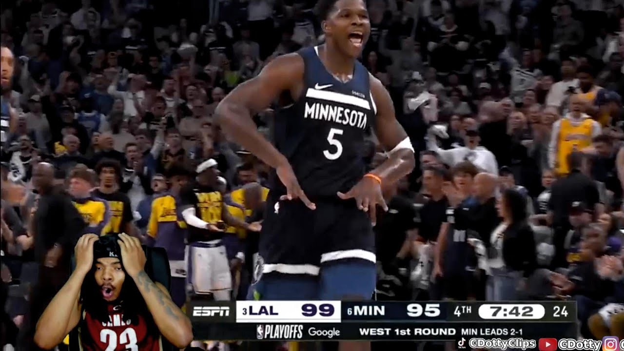 LeBron Fan LIVE Reaction To Ant-Man Drop 50 vs Lakers & Timberwolves Game 4