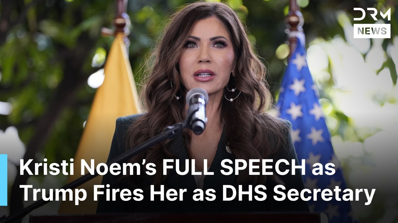 FULL REMARKS: Kristi Noem Addresses Media as Trump Fires Her as DHS Secretary | AC1N