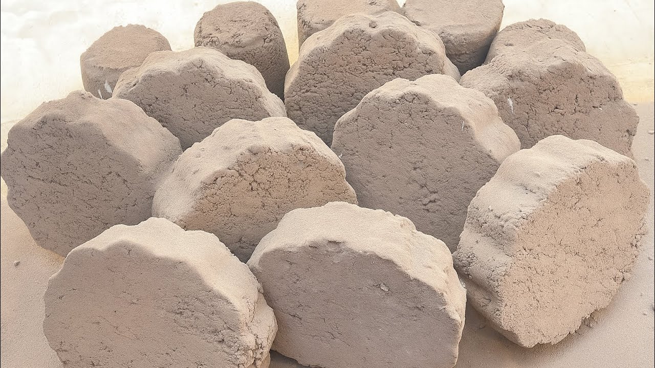 Super Satisfying Brown Concrete Crumbling | Dry Floor ASMR