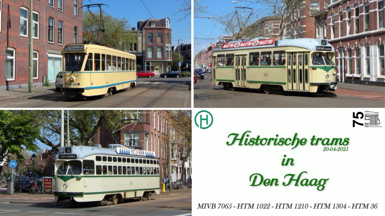 Historische trams in Den Haag (lijn 12), 20-04-2025