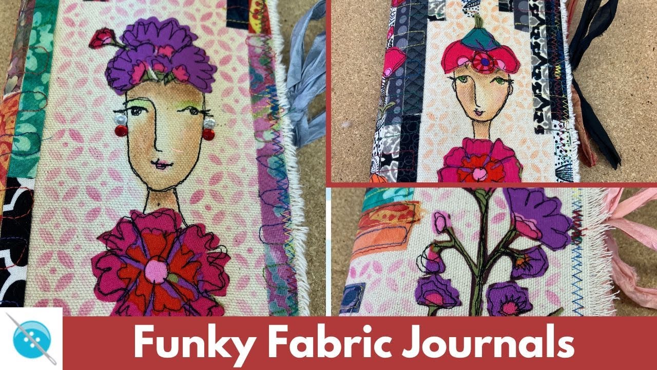 Funky Fabric Journal Cover