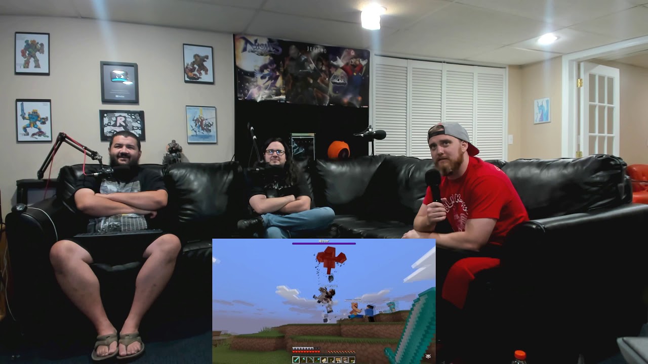 Реакция ренегатов на... VanossGaming - Смешные моменты из Minecraft - Битва с боссом-иссушителем!