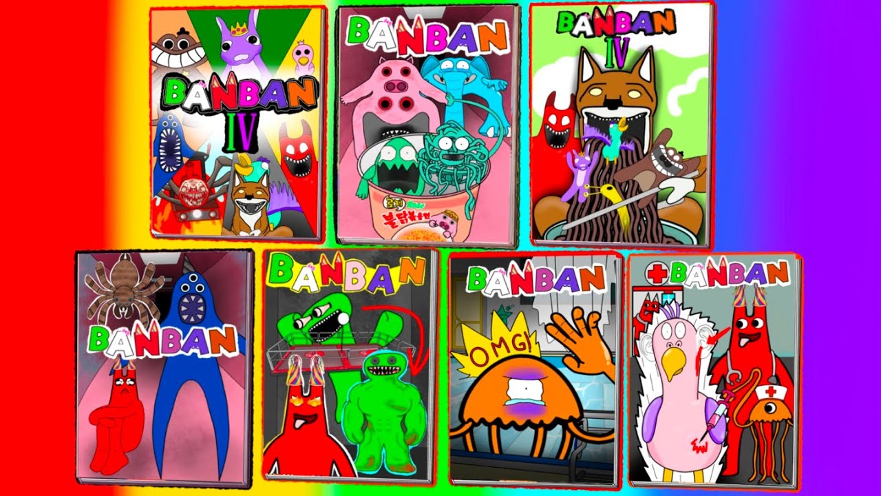 GARTEN OF BANBAN CHATPER 1~5 BOSS GAMINGBOOK/ALL BOSS STORY 반반의유치원 게임북