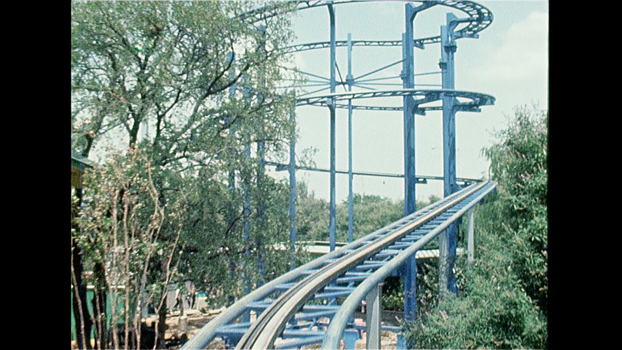 Full Ride POV of The Big Bend Roller Coaster At Six Flags Over Texas - Early 1970s (Silent)