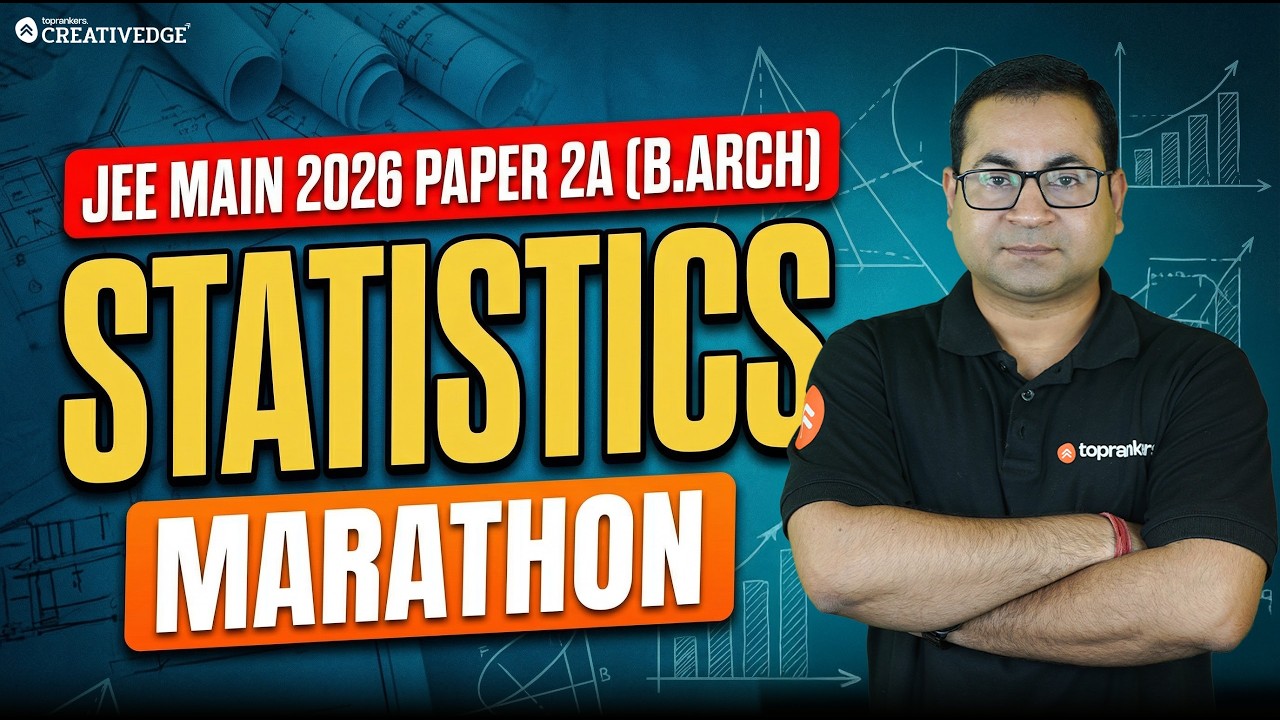 🎨 JEE Main 2026 B.Arch Statistics Marathon | JEE B.Arch Paper 2A Mathematics Revision