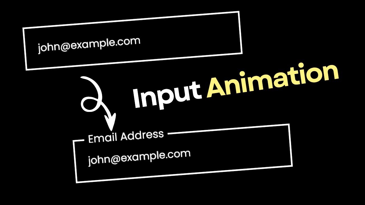 Input Animation Using CSS | Input Label Animation Using CSS | Floating Label Input CSS Animation