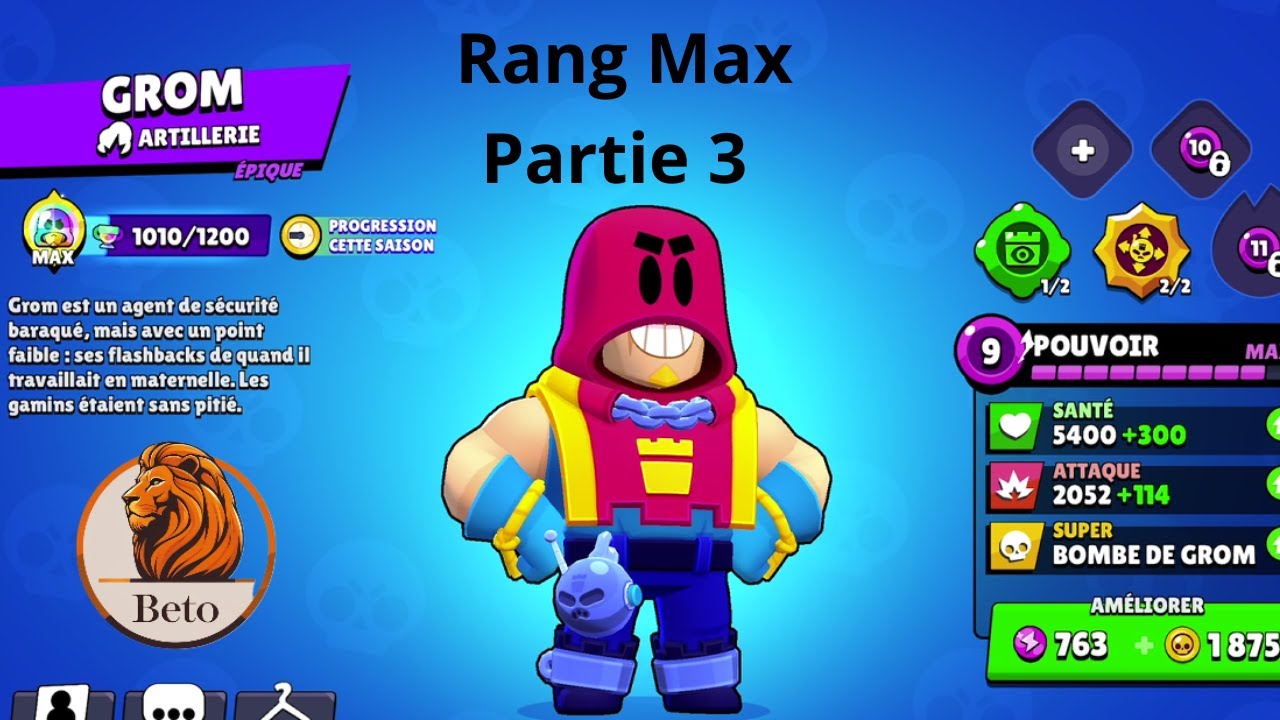 Grom Rang Max partie 3 #grom #brawlstars #gameplayfr