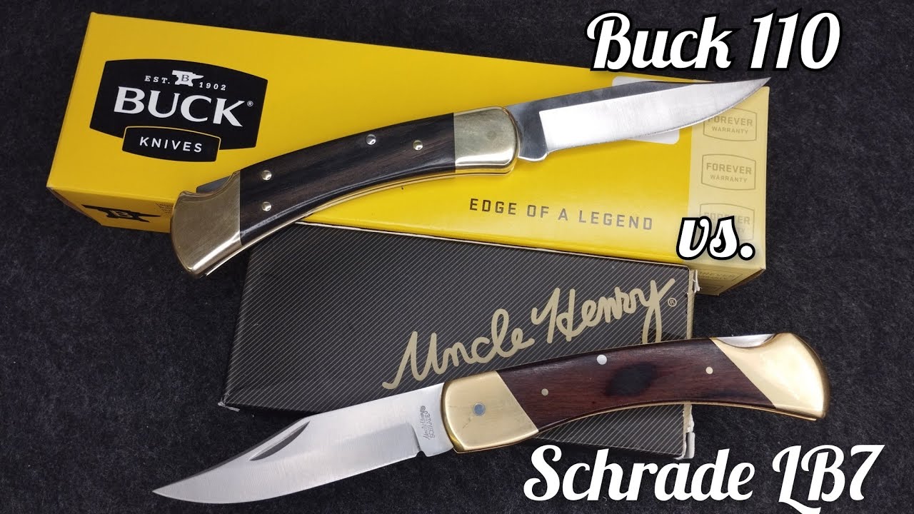 Buck 110 vs. Schrade 