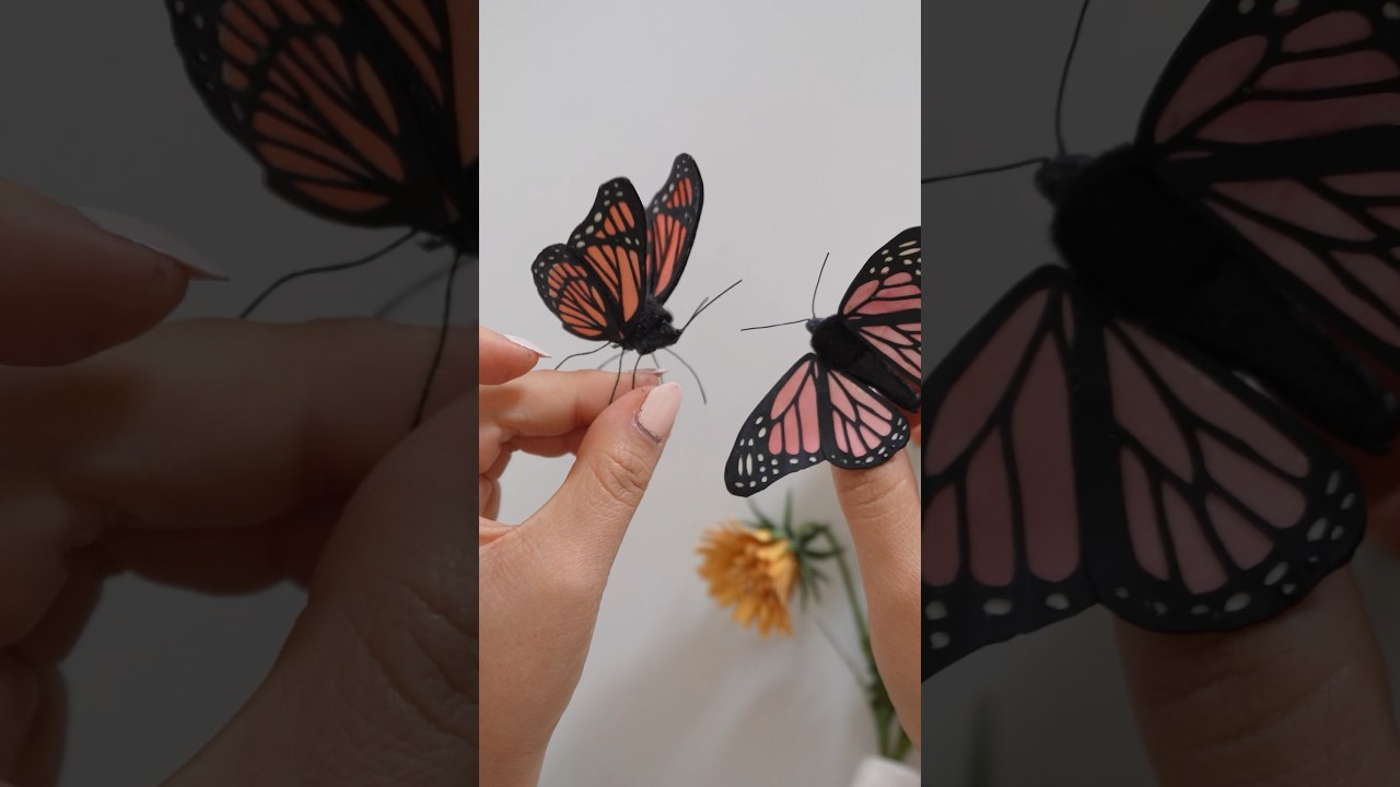 DIY paper butterfly how to crafts #papercrafts #paperflower #butterfly