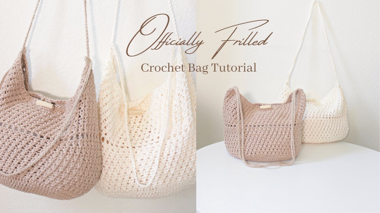 ᯽Crochet Tote Bag Tutorial᯽| 🔴REUPLOAD AVAILABLE 🔴Crossbody Bag | Officially Frilled