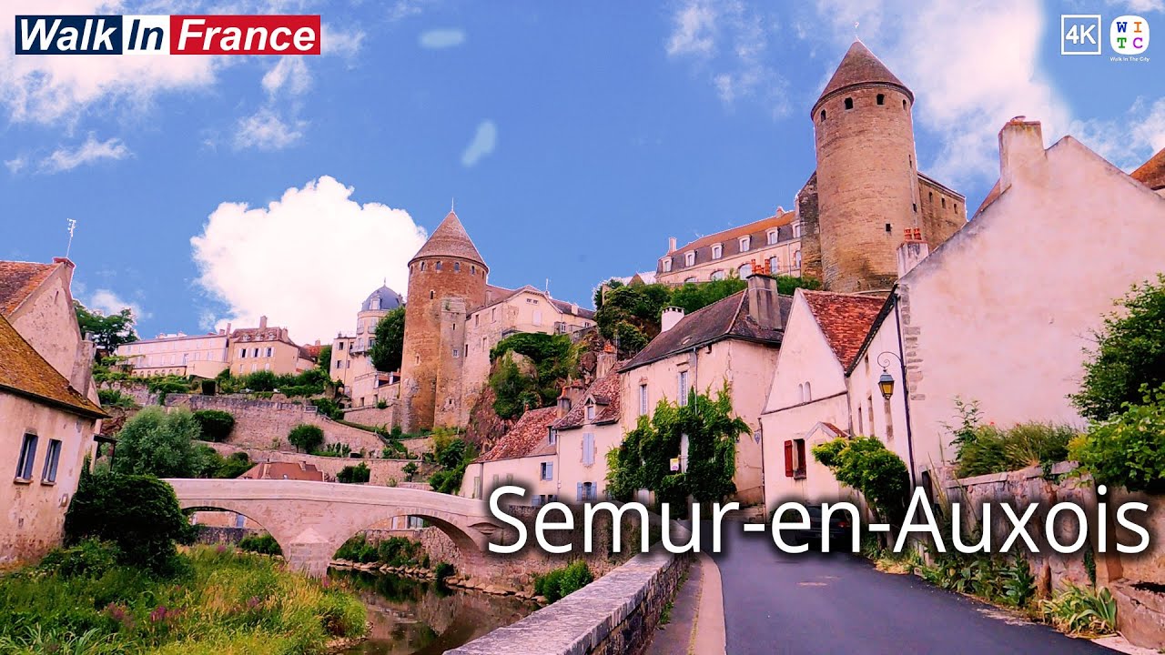 Semur-en-Auxois (4K) | France Walking Tour 2025