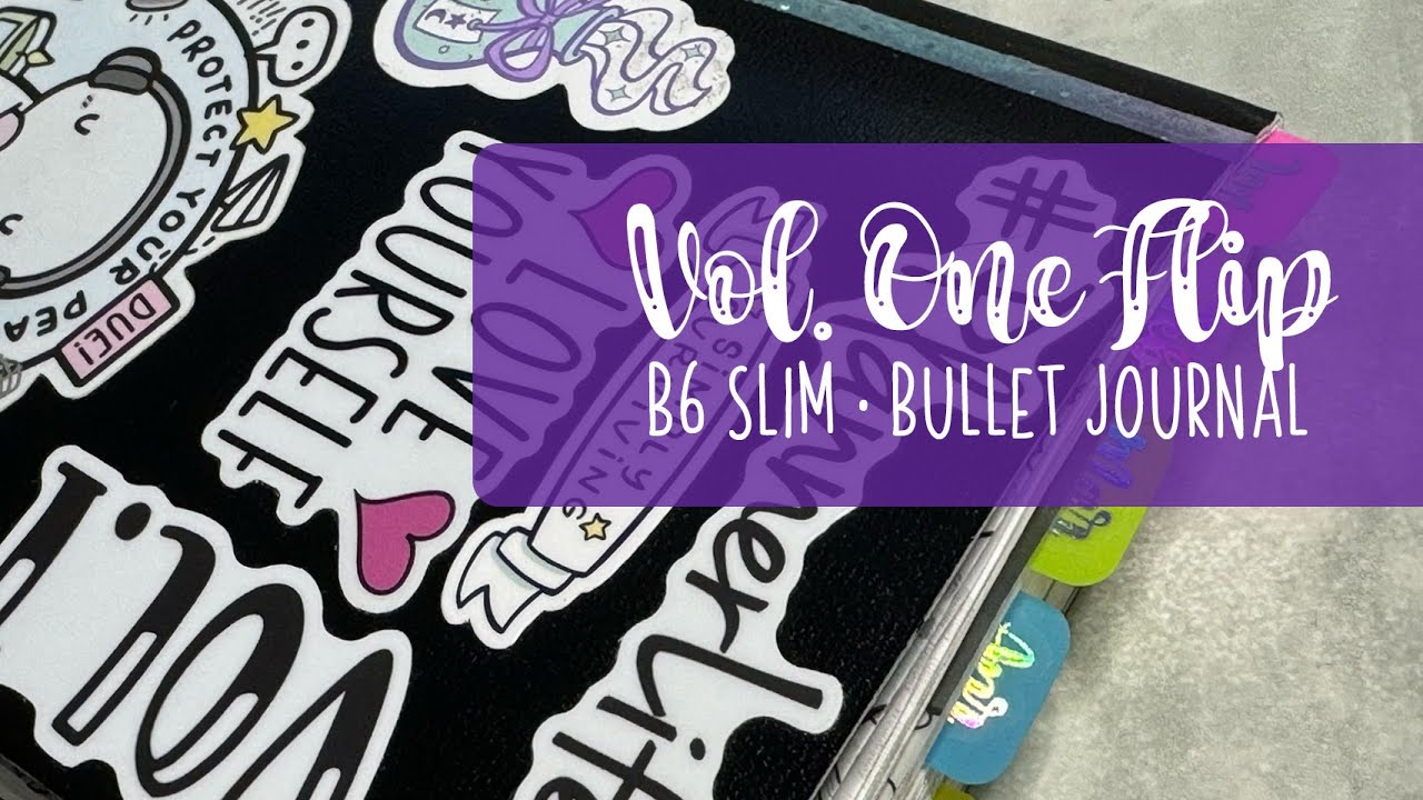 Flip through B6 Slim Bullet Journal | Volume One