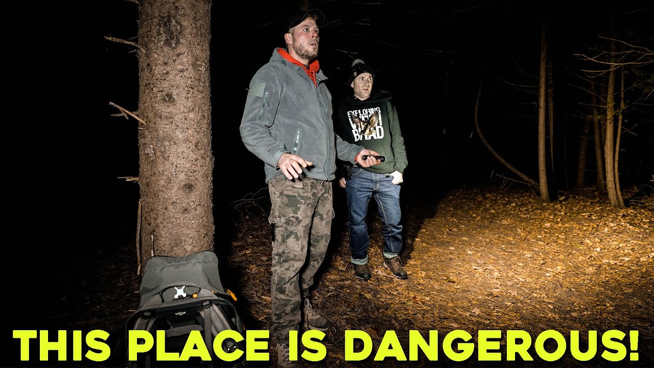 (THIS PLACE IS TOO DANGEROUS!) OUR SCARIEST NIGHT IN THE HAUNTED SATANIC CULT FOREST