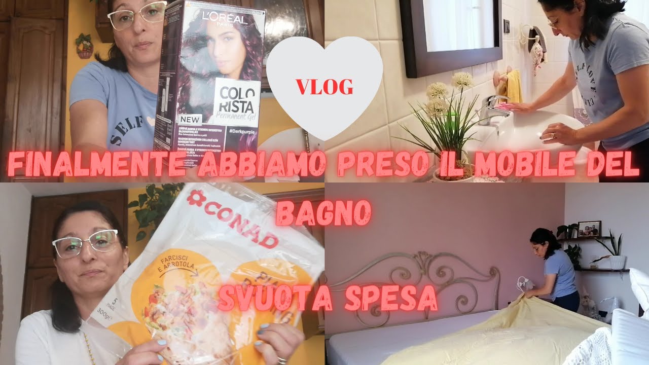 FINALMENTE ABBIAMO PRESO IL MOBILE DEL BAGNO😍 SVUOTA SPESA🛒
