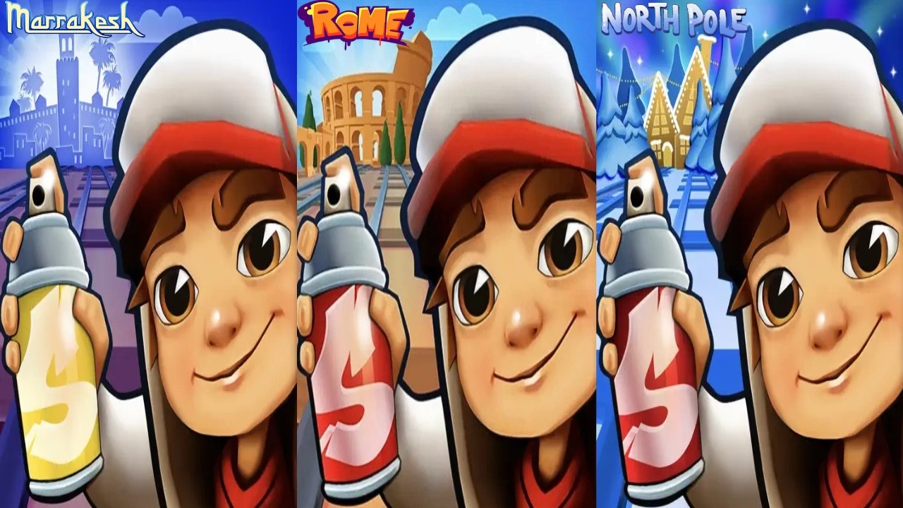 Subway Surfers: Marrakesh 2024 🆚 Rome 2026 🆚 North Pole 2024 | Map Comparison!