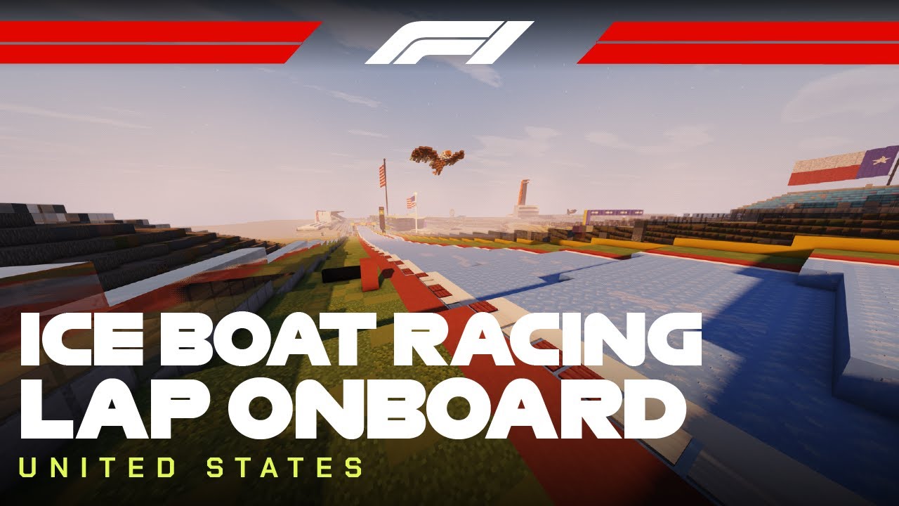 Circuit of the Americas (United States GP) in Minecraft | Ice Boat Racing