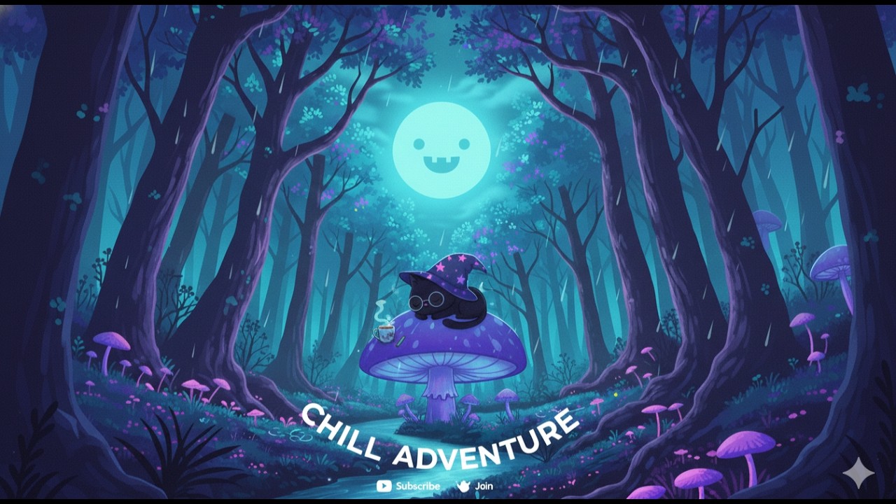 Midnight Forest 🌙 - Lo-fi Hip Hop Mix [Chill Adventure / Study & Sleep]
