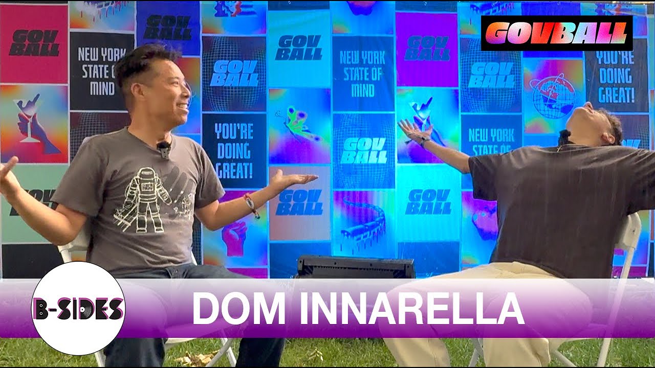 Dom Innarella Braves The Gov Ball 2025 Rain For Interview