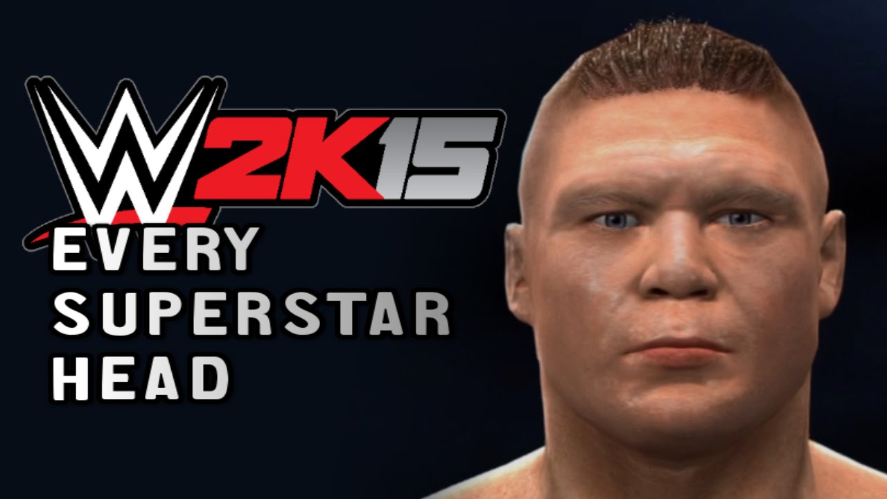 WWE 2K15 - EVERY Superstar Head w/Attires!