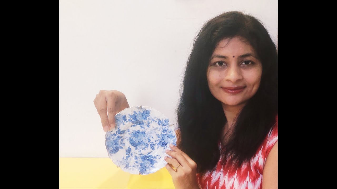 Reverse Decoupage| Wall Decor| Hanging Plate| DIY| Indian Artist| by_heART