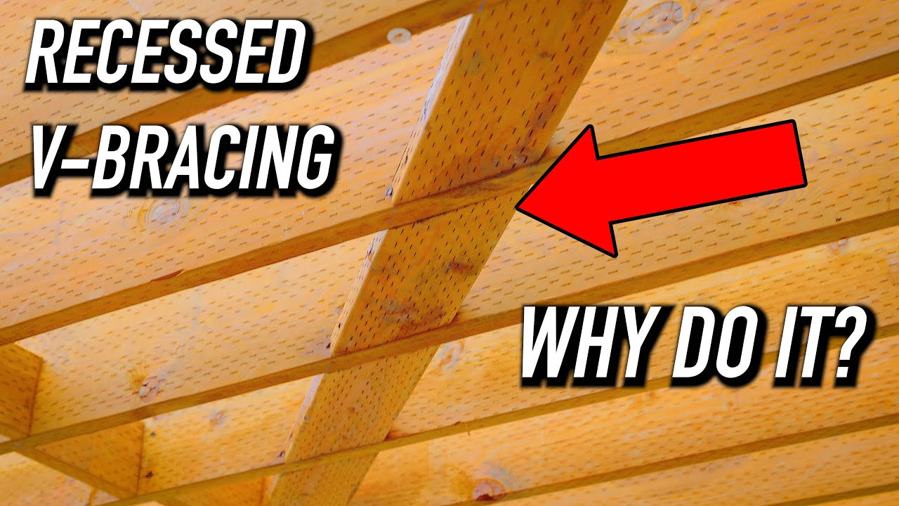 Recessed V-Bracing For Soffiting || Dr Decks