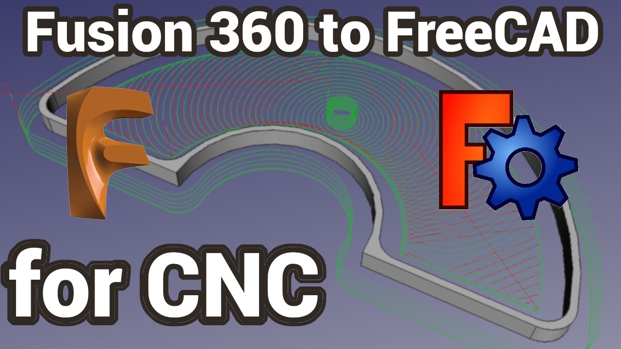Fusion360 to FreeCAD for CNC and CAD / CAM to LinuxCNC with the Path workbench
