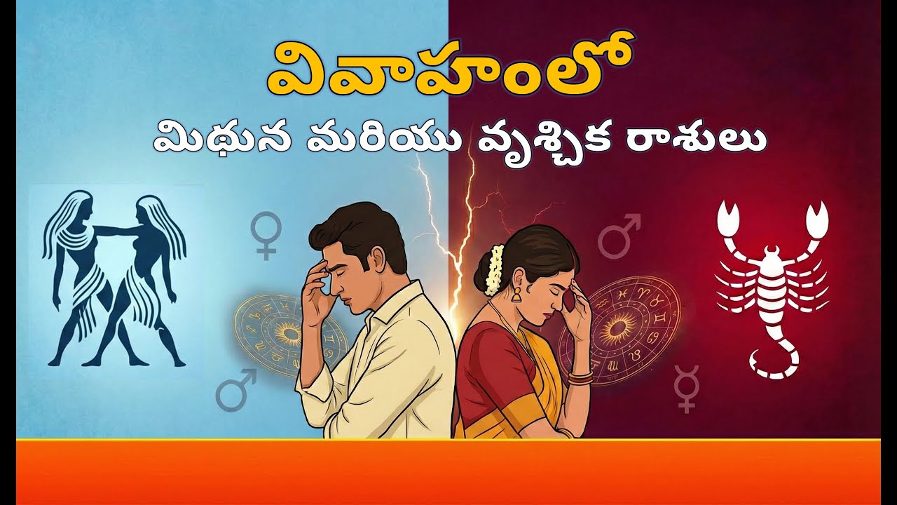 మిథున, వృశ్చిక రాశుల వివాహ సమస్యలు: కారణాలు | Astrology for Marriage Issues