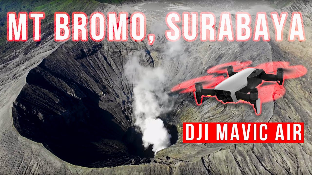 Drone Footage From the Mouth of Volcano - Mount Bromo & DJi mavic Air