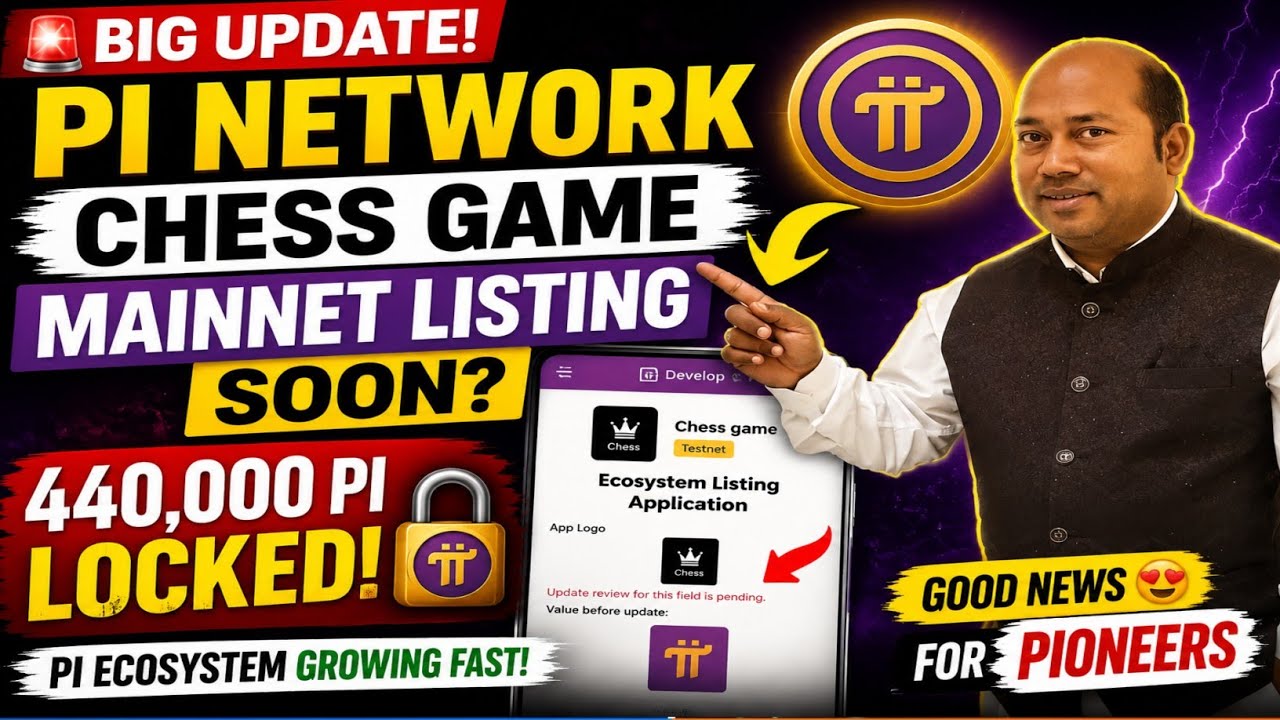 🚨 Pi Network BIG Update: Chess Game Mainnet Listing Soon? 440,000 PI Locked! 🔥😱