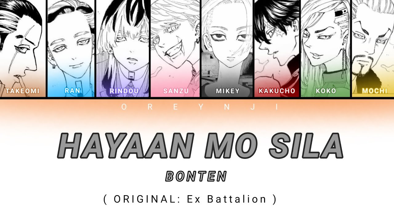 Hayaan Mo Sila | Bonten (Tokyo Revengers [Color Coded Lyrics]