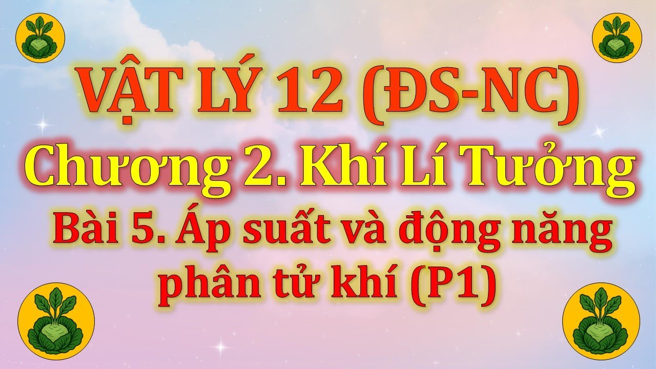 Vật Lý 12 - ĐúngSai(NC) - Chương 2. Khí lí tưởng - Bài 5. Áp suất và động năng phân tử chất khí (P1)