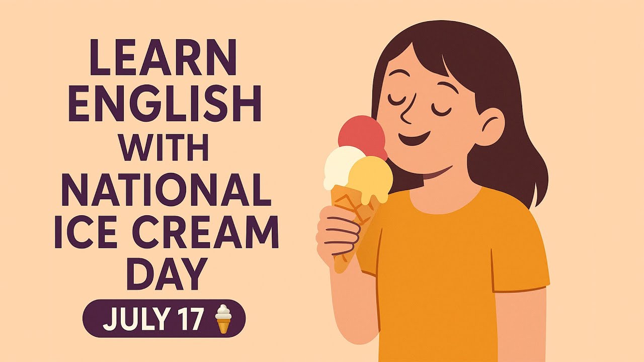 July 17 &ndash; Learn English with National Ice Cream Day! 🍨 (Fun Topic for Beginners)