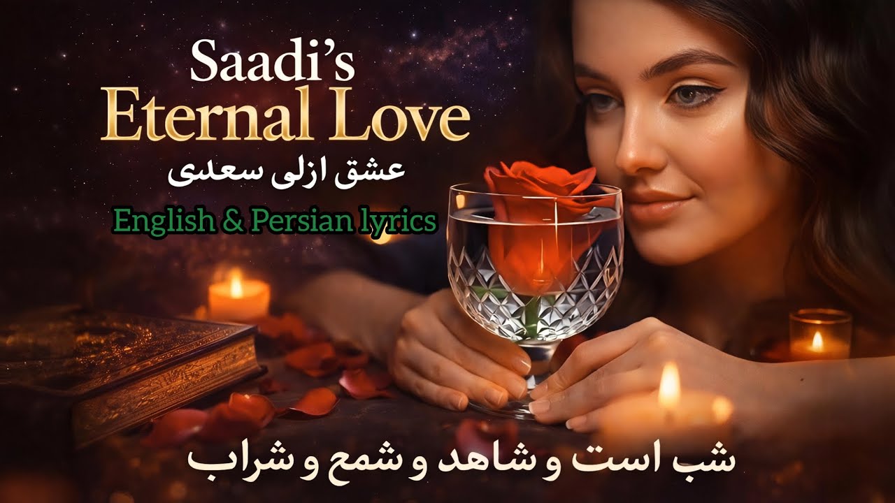 Saadi’s Eternal Love | شب است و شاهد و شمع و شراب