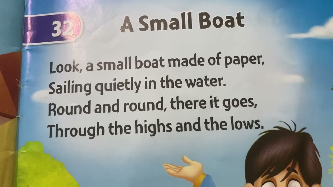 A small boat ryme  / look  a small boat ryme / rhyme learning
