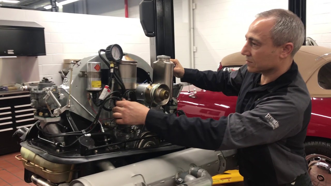 '64 356 Porsche Engine Start Up