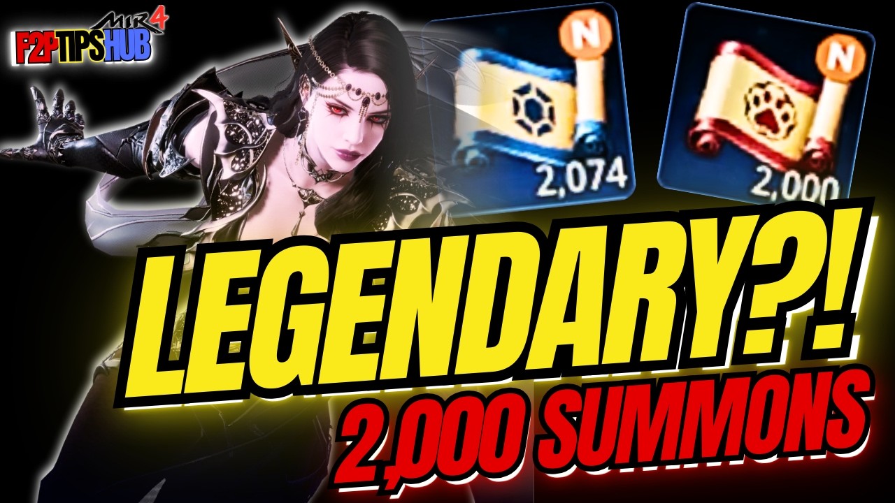 MIR4 F2P Guide: Best Way to Get Legendary Items | 2,000 Summon Test