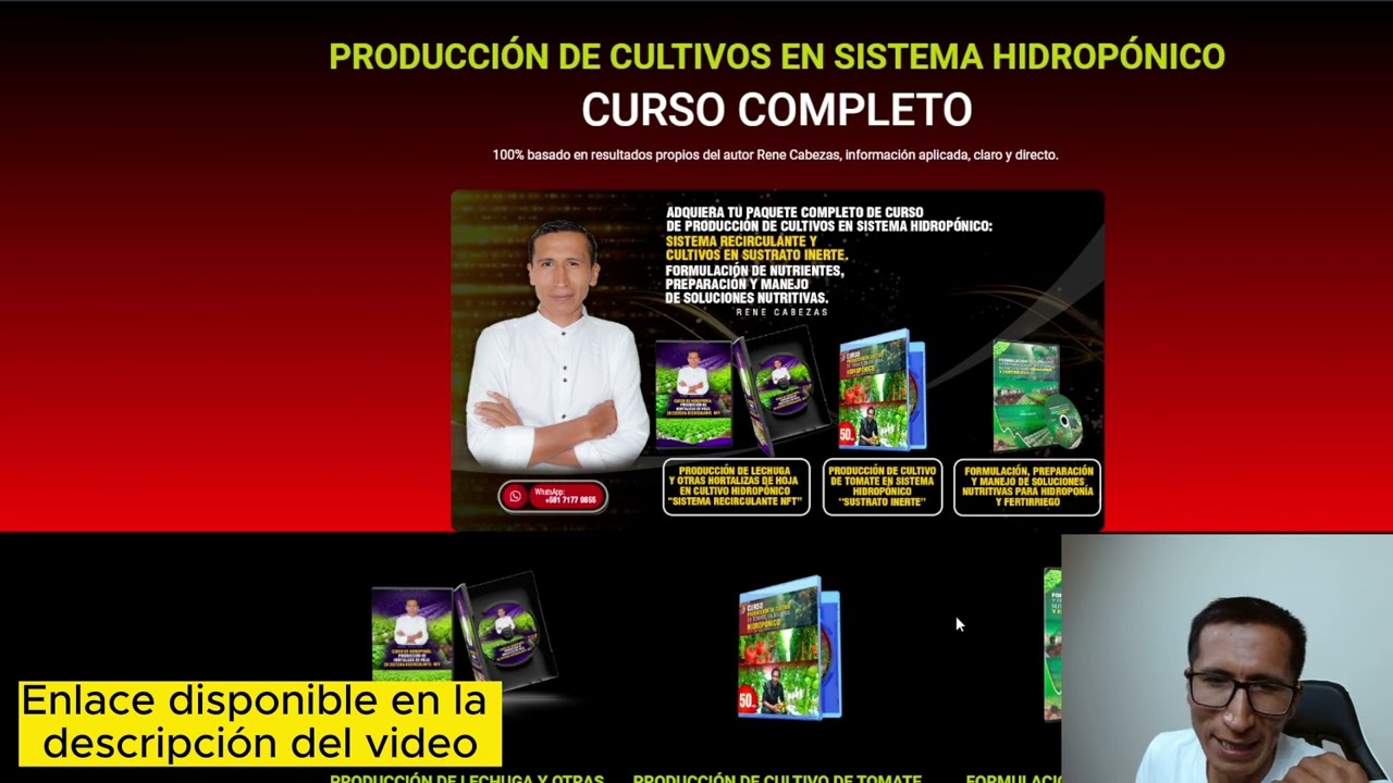Cursos disponibles de hidroponia por Rene Cabezas
