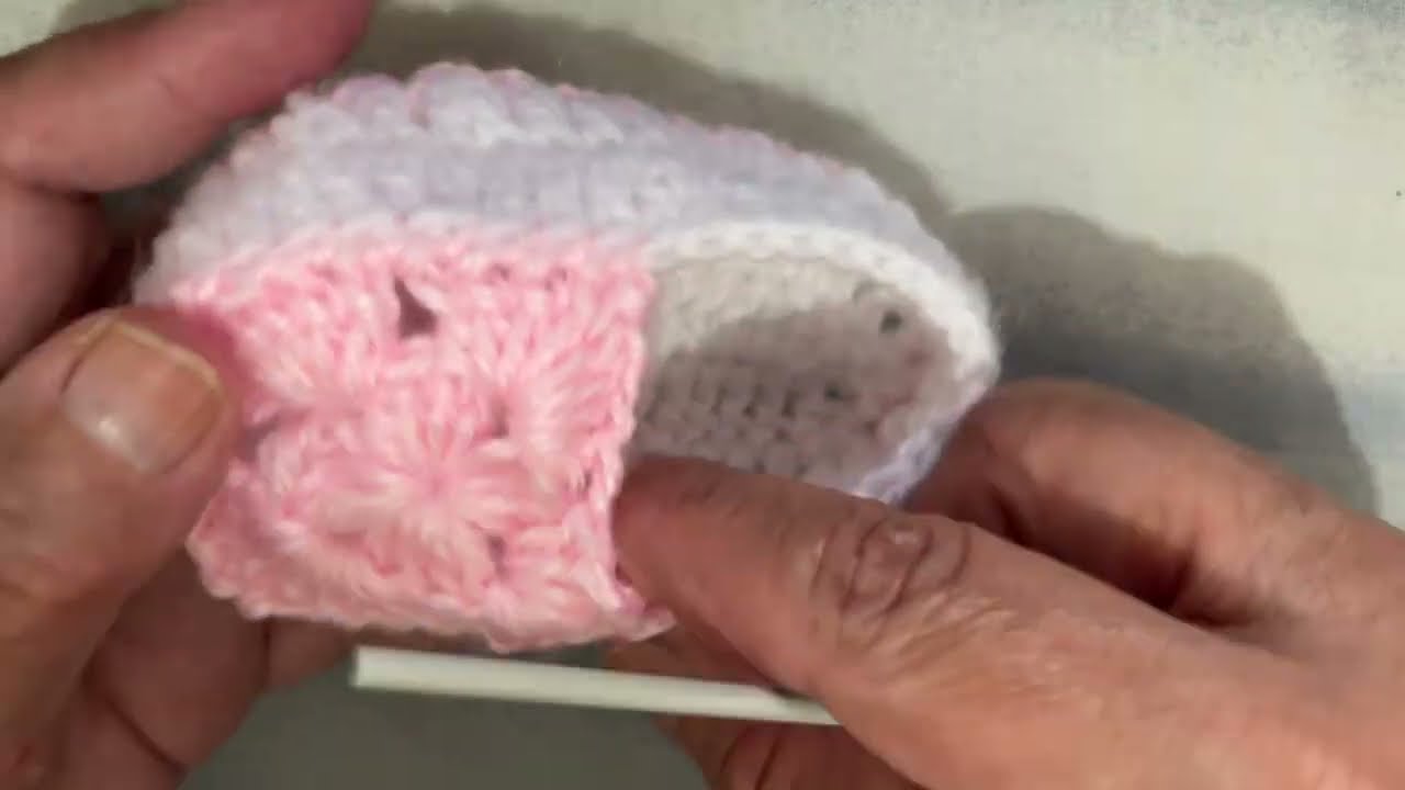 Crochet baby girl Sweater set/shoes 